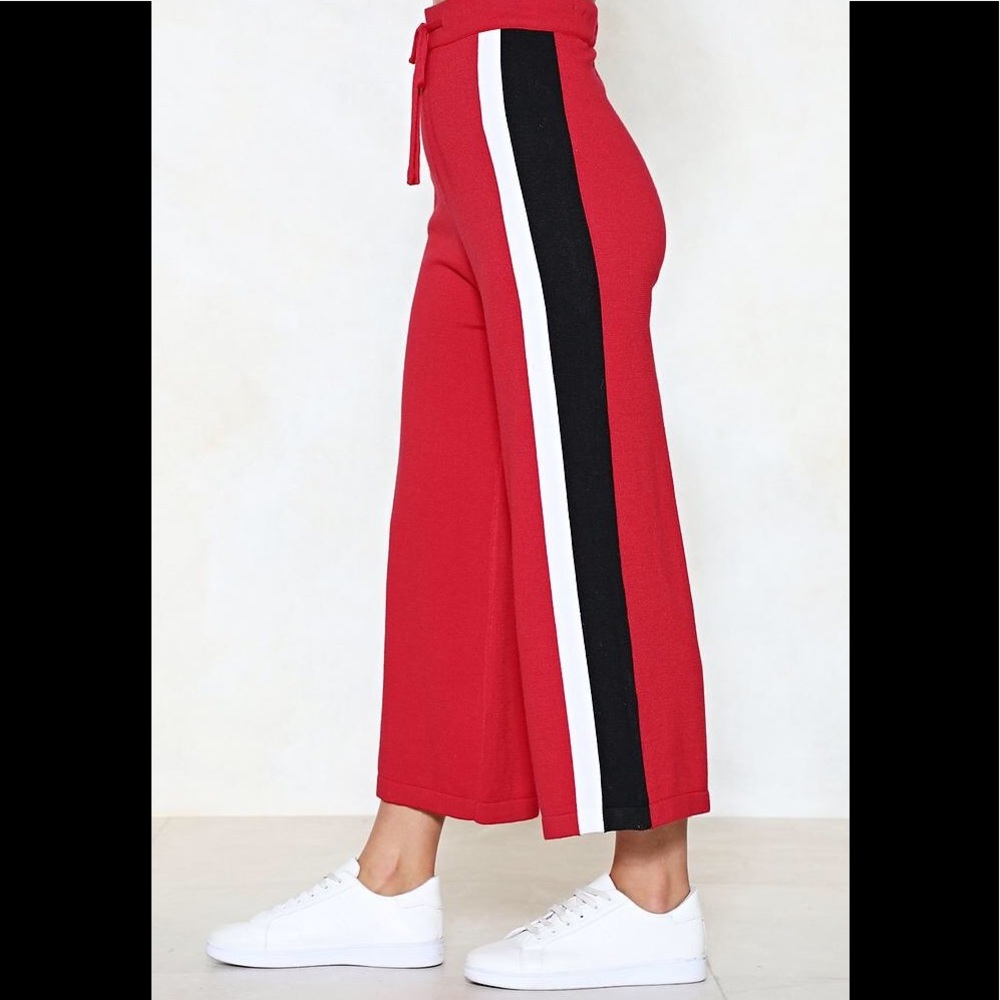 Red Stripped Pants - Picture 2 of 4